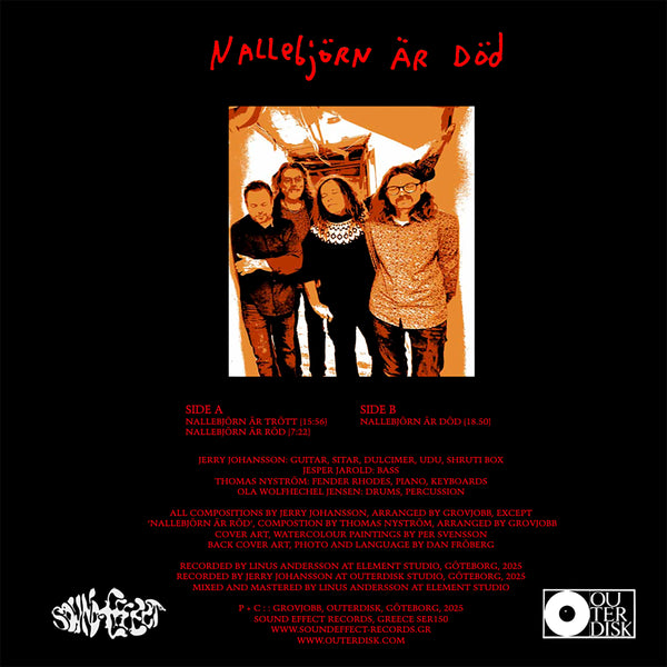 Grovjobb - Nallebjörn är död (LP)